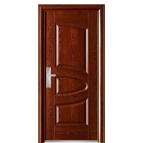 वुडन फिनिश स्टील डोर