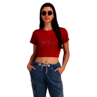 ब्लैक क्रॉप टॉप