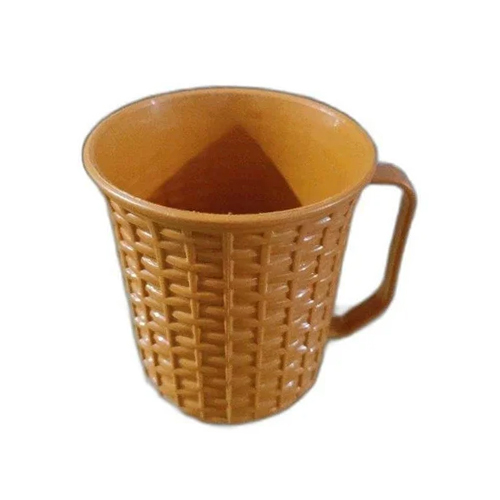 6 Inch Plastic Coffee Mug - 300ml Capacity, Brown Color | Polished Surface Finish, Customized Size, Durable Plastic Material