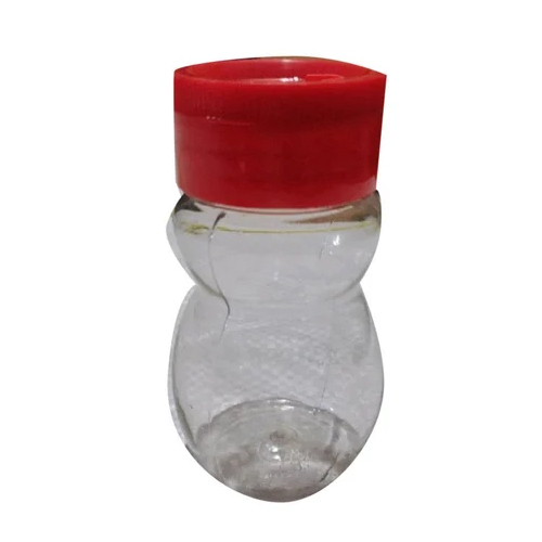 4 Inch Plastic Pepper Shaker - Transparent, 1 Hole, Red | Commercial Use, Ideal For Home And Hotel Environments, Multiple Size Options Available