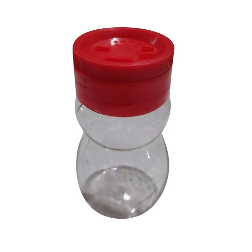 4 Inch Plastic Pepper Shaker - Transparent, 1 Hole, Red | Commercial Use, Ideal For Home And Hotel Environments, Multiple Size Options Available