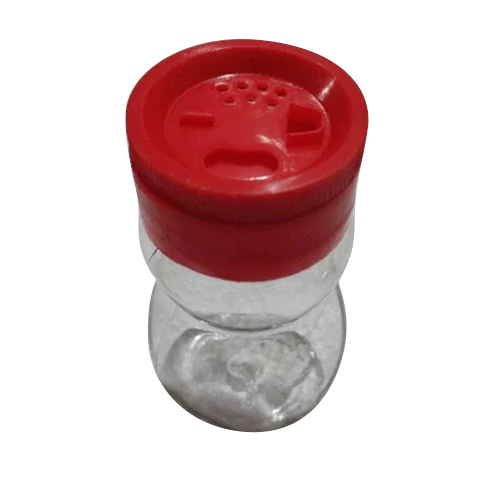 4 Inch Plastic Pepper Shaker - Transparent, 1 Hole, Red | Commercial Use, Ideal For Home And Hotel Environments, Multiple Size Options Available