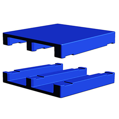 ब्लू रोटो मोल्ड प्लास्टिक पैलेट का आकार: विभिन्न उपलब्ध