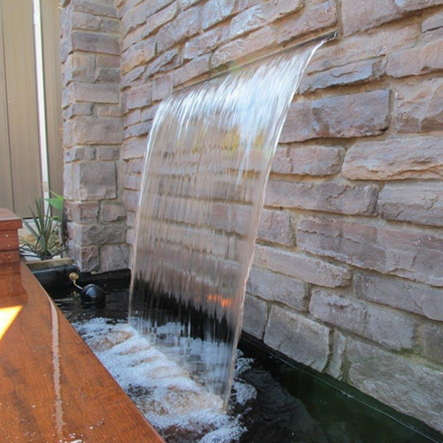 Marble And Granite Wall Fountain - 7 Feet Size, Rgb Underwater Light, 120 Kg Weight, Submersible Cast Iron Pump