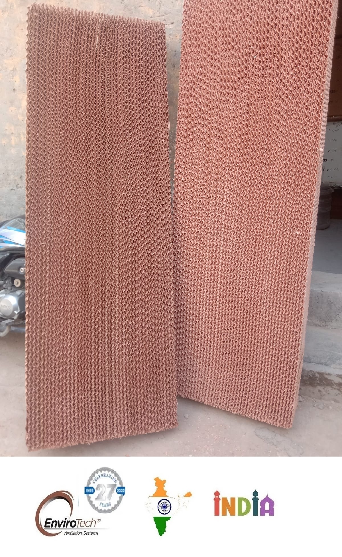 Brown And Green Brown Evaporative Cooling Pad Dealers In Nagpur Maharashtra