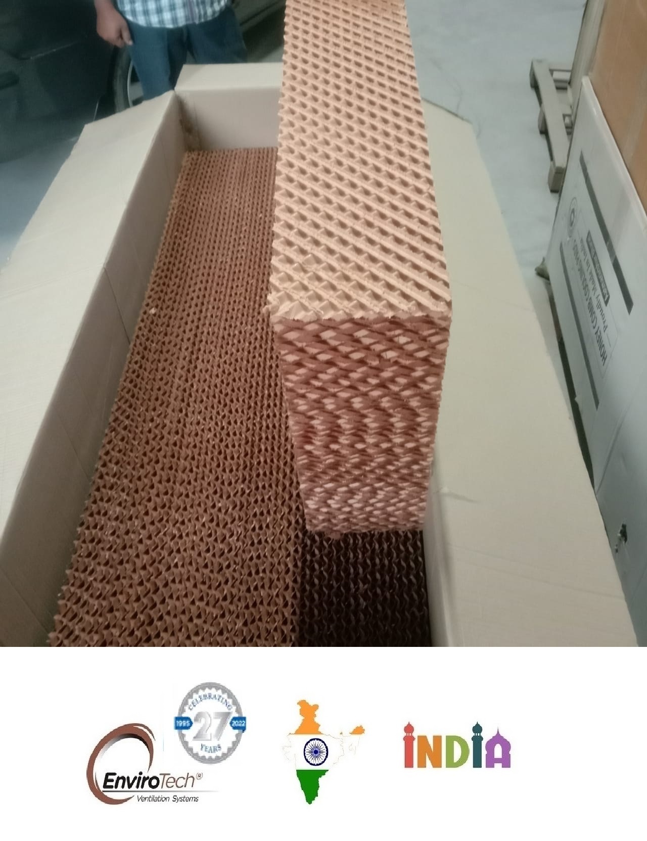 Brown And Green Brown Evaporative Cooling Pad Dealers In Nagpur Maharashtra