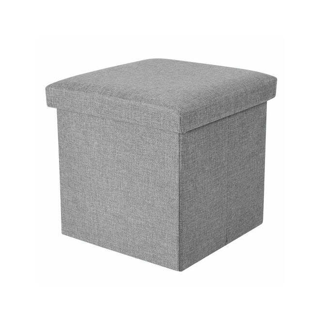 Mix Color Living Room Cube Shape Sitting Stool With Storage Box