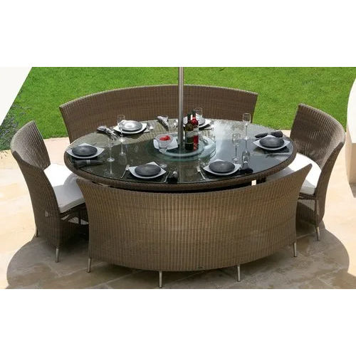 Modern Furniture Outdoor Wicker Dining Table And Chair Set