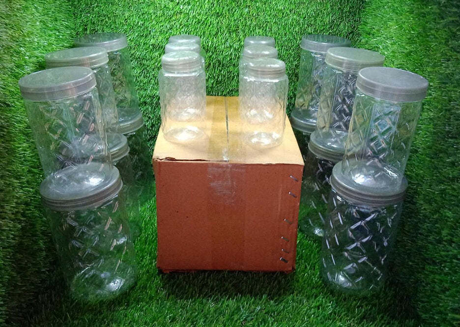 Kitchen Storage Plastic Containers - Material: Plastic, Size: 32x21x18 Cm, Color: White | Features: Shatterproof, Stackable, Air Tight Seal, Easy Open Lid, Fully Transparent Body