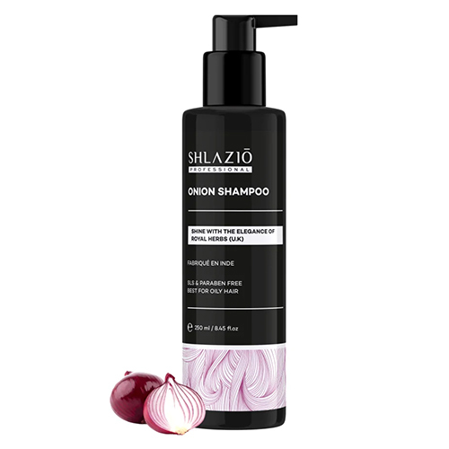 250 Ml Onion Shampoo - Gel Form, Herbal Ingredients, Pump Bottle Packaging | Nourishes, Strengthens, Reduces Hair Fall, Sulfate Free, Unisex