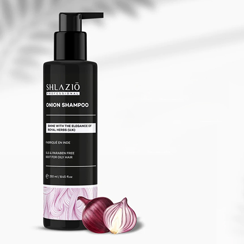 250 Ml Onion Shampoo - Gel Form, Herbal Ingredients, Pump Bottle Packaging | Nourishes, Strengthens, Reduces Hair Fall, Sulfate Free, Unisex