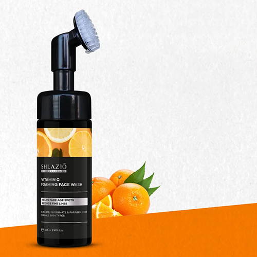 150 Ml Vitamin-c Foaming Face Wash - Liquid Gel Form, Ideal For Normal Skin | Smudge Proof, Enriched With Minerals, Easy To Use