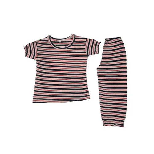 Girls Cotton T-shirt And Lower - Cotton, Sizes S-xl | Trendy Short Sleeves, Washable Fabric For Kids