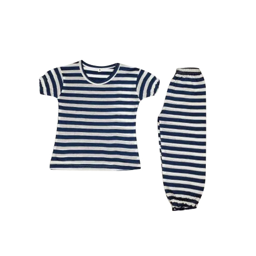 Girls Cotton T-shirt And Lower - Cotton, Sizes S-xl | Trendy Short Sleeves, Washable Fabric For Kids
