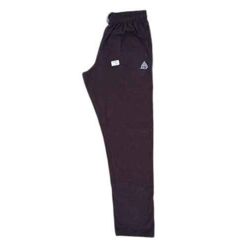 Men's Plain Cotton Blend Blue Track Pant - Adult Fit, Comfortable Design, Ideal For Active Lifestyle