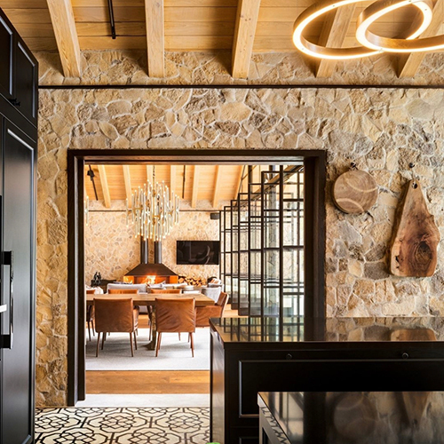 Modular Living Room Interior Design Services - Wood And Glass Materials, Variable Dimensions | Modern Aesthetic, Led Integrated Lighting, Custom Finishes, Space Planning