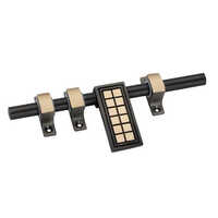 ब्लैक-गोल्डन इटैलियन एंटीक फिनिश वुडन डोर लैच