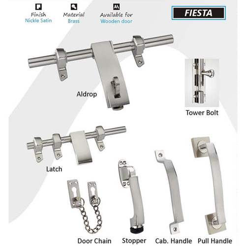 Nickle Satin Finish Brass Pull Handle Application: Door