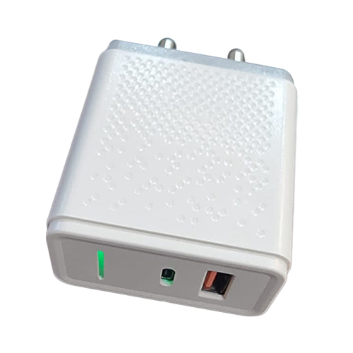 2 Usb Port Fast Charger - Plastic Body, Available In Various Colors, Compatible With Android Devices | Quick Charging Solution For Multiple Devices