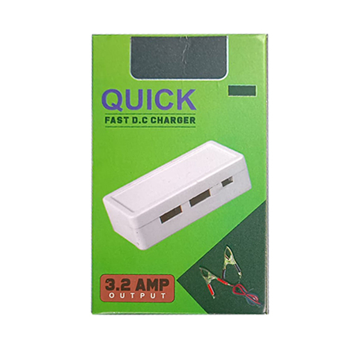 3.2 Amp Fast Dc Charger - Plastic Body, Available In Various Colors | Compatible With Android Operating Systems