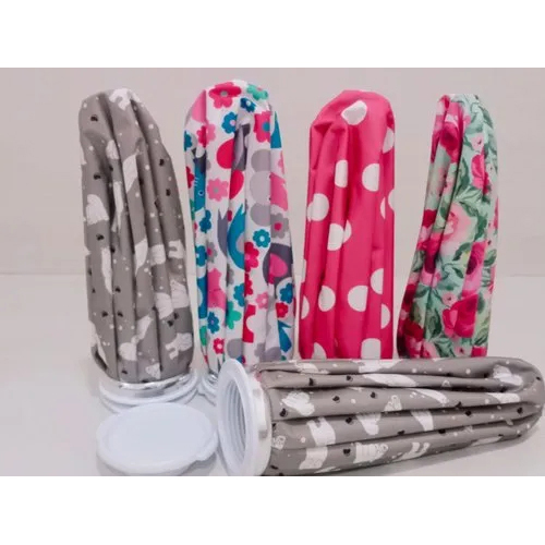 Printed Cloth Ice Bag - Cotton Fabric, 9 Inch Height, Multicolor | Recommended for Personal Use, Perfect for All Users