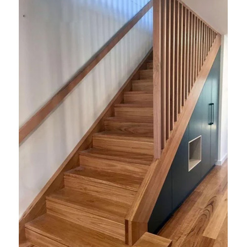 Brown Interior Wooden Staircase