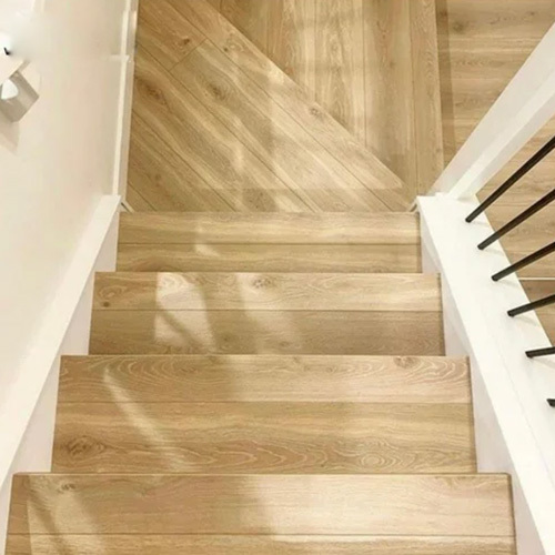 Brown Interior Wooden Staircase