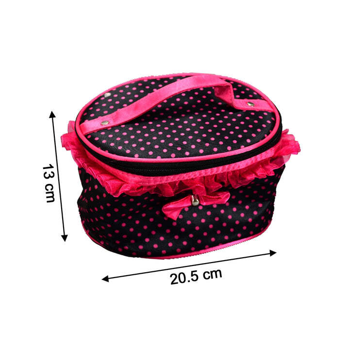 Makeup Pouch Bag - 20x14x13 Cm, Mix Color | Lightweight At 122 Gm, Ideal For Travel Use, Convenient Storage For Women