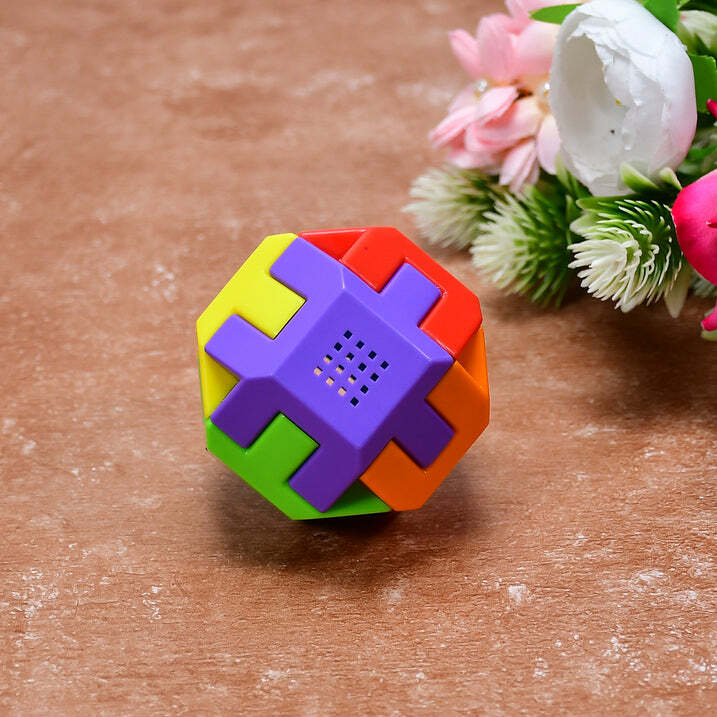 Octa Cube Activity Cube - Plastic, 7x7x7 Cm, Multicolor | Engaging 6-sided Learning Toy For Hand-eye Coordination And Problem Solving