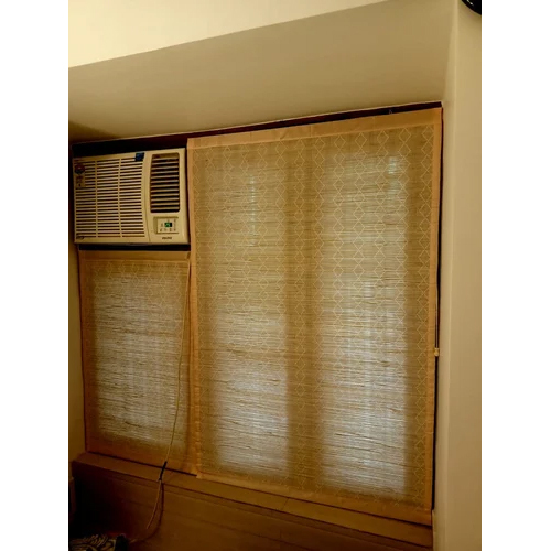 Bamboo Roll Up Blind - 3 Feet Modern Design Foldable Plain Style