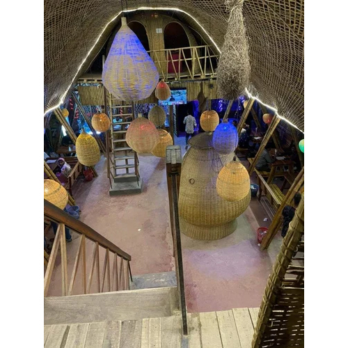 Bamboo Decorative Ceiling Shed - Bamboo Material Ideal For Hotels/restaurants & Homes | Durable High-quality Versatile Design