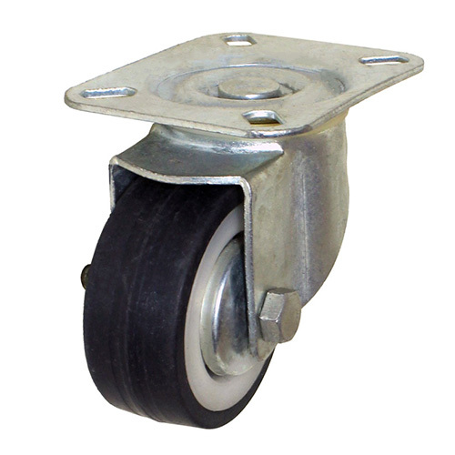 Black 3 Inch Rubber Caster Wheel