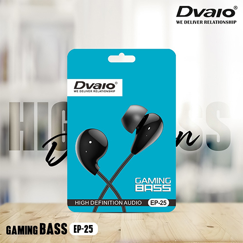 Dvaio Ep- 25 वायर्ड इन द ईयर हेडफ़ोन (माइक के साथ हाँ असॉर्टेड) बॉडी मटीरियल: Abs