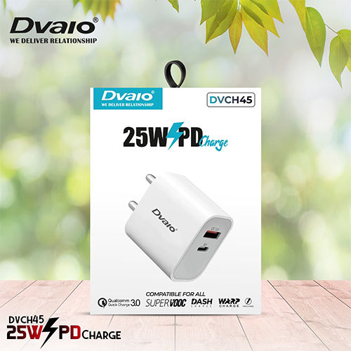 Dvaio Dvch45 ड्यूल पोर्ट 5 A मल्टीपोर्ट Usb चार्जर (सफ़ेद) बॉडी मटेरियल: Abs