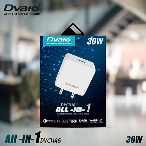 Dvaio Dvch46 ऑल इन 1 सिंगल पोर्ट 6 A Usb चार्जर (सफ़ेद) बॉडी मटेरियल: Abs