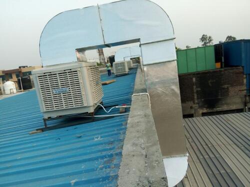 व्हाइट/ग्रे टॉप डिस्चार्ज डक्ट एयर कूलर