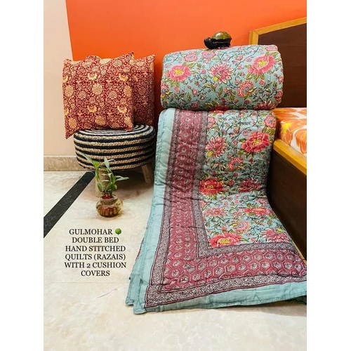 100% कॉटन हैंडमेड जयपुरी रजाई