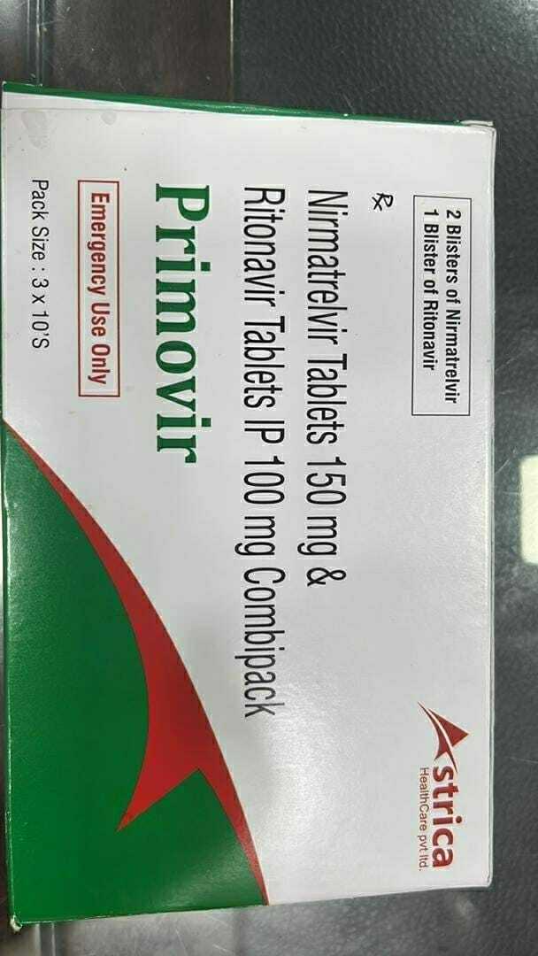 Primovir Tablets (Nirmatrelvir 150mg And Ritonavir 100mg Combipack Tablets) Specific Drug