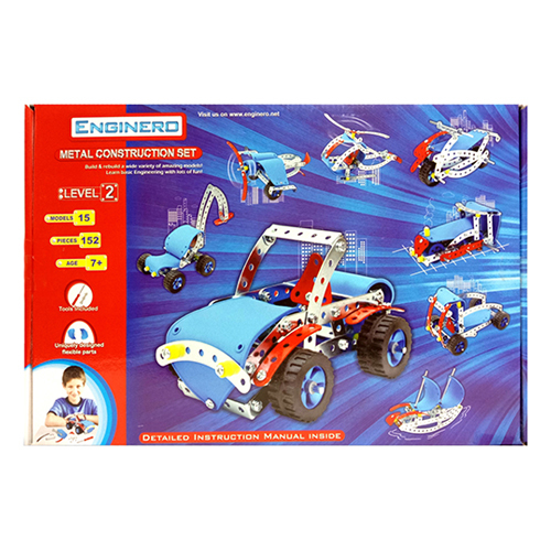 Enginero Metal Construction Set Level Ii Age Group: 7 Year Plus