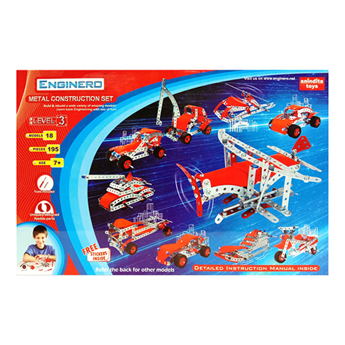 Enginero Metal Construction Set Level Iii Age Group: 7 Year Plus