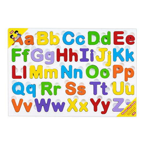 Capital and small alphabets with thumbcuts age group 3 year plus at