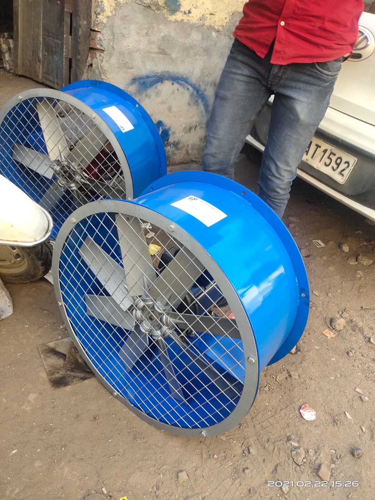 Axial Fan With Damper - Blade Diameter: 300-1600 Millimeter (Mm)