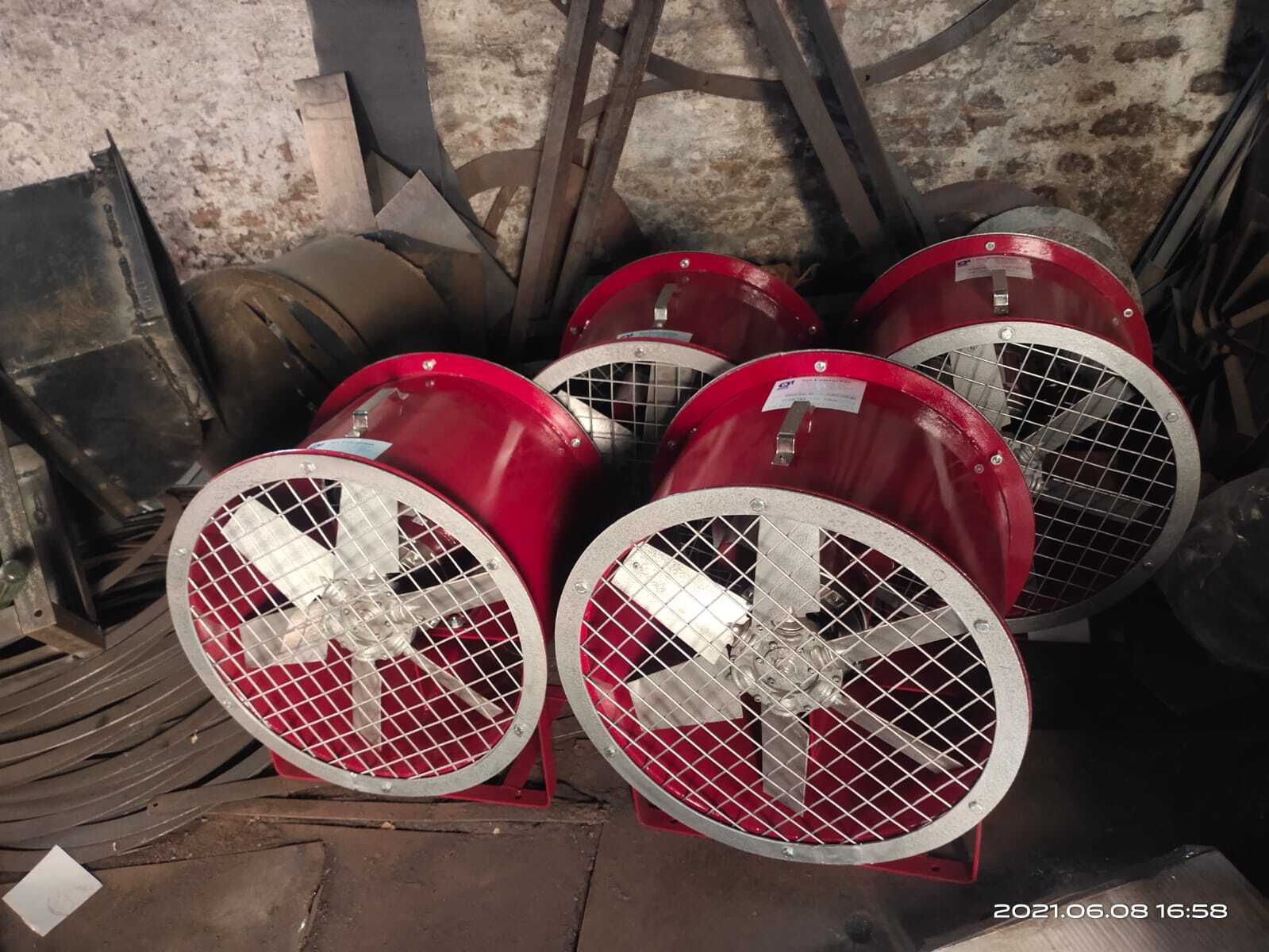 Axial Fan With Dumper - Blade Diameter: 300-1600 Millimeter (Mm)
