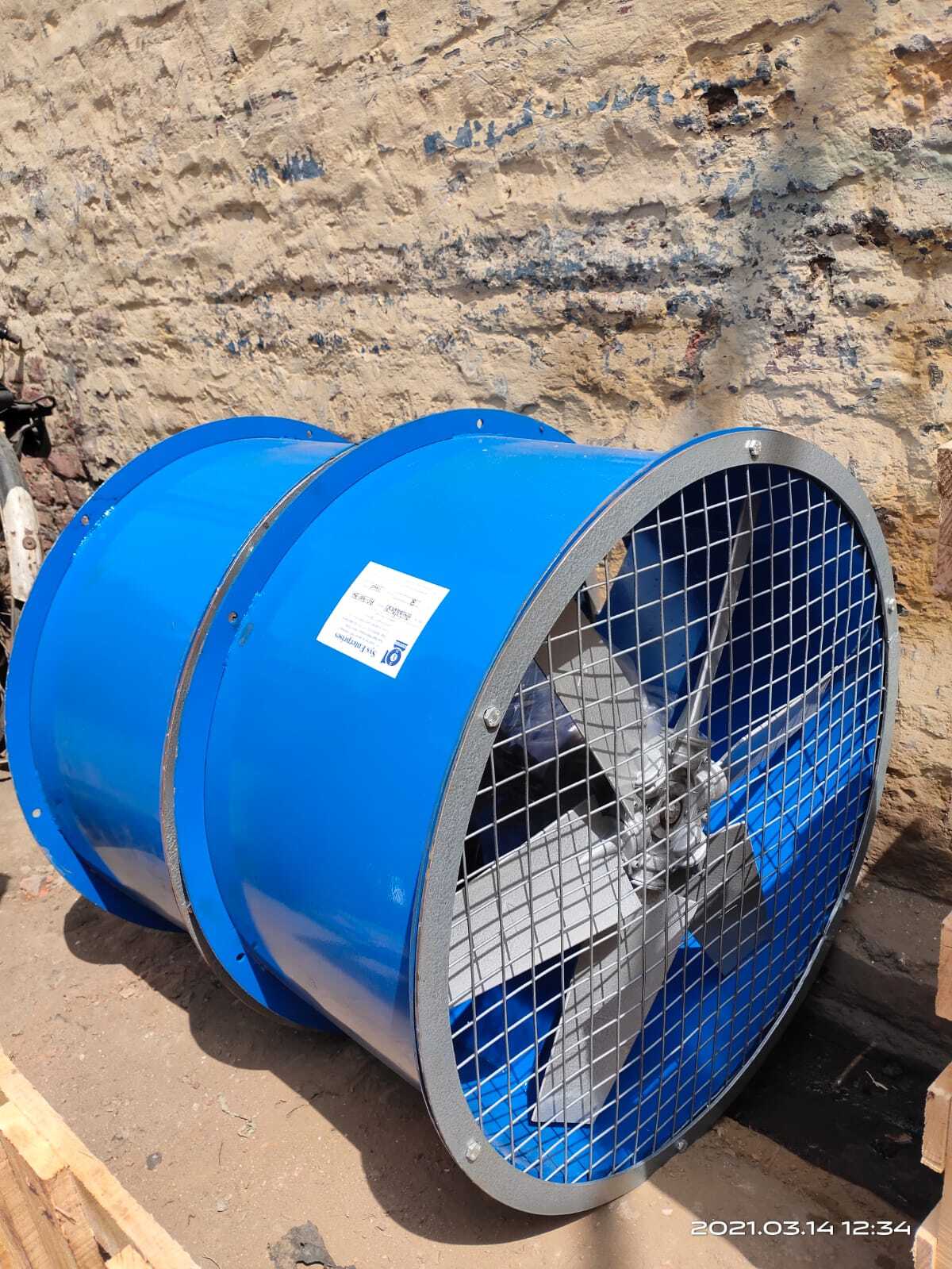 Axial Fan With Damper - Blade Diameter: 300-1600 Millimeter (Mm)