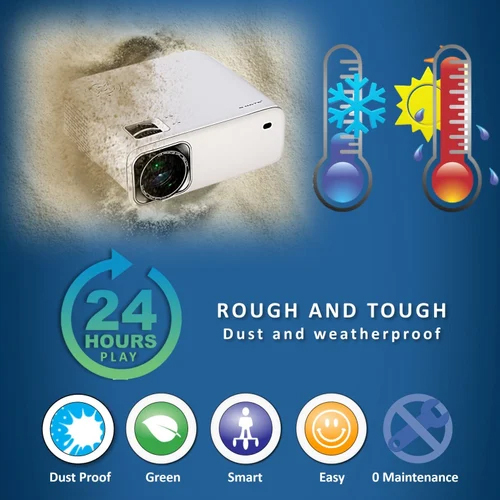 L9 Pro Android Projector - 240 Inch Display, 8400 Lumens Brightness, 50 Watt Power | Portable Design, 1080p Full Hd Resolution, Versatile Computing Capabilities