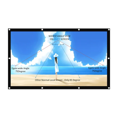 Eyelet Projector Screen Pictures Size: 2.13x1.52 Meter