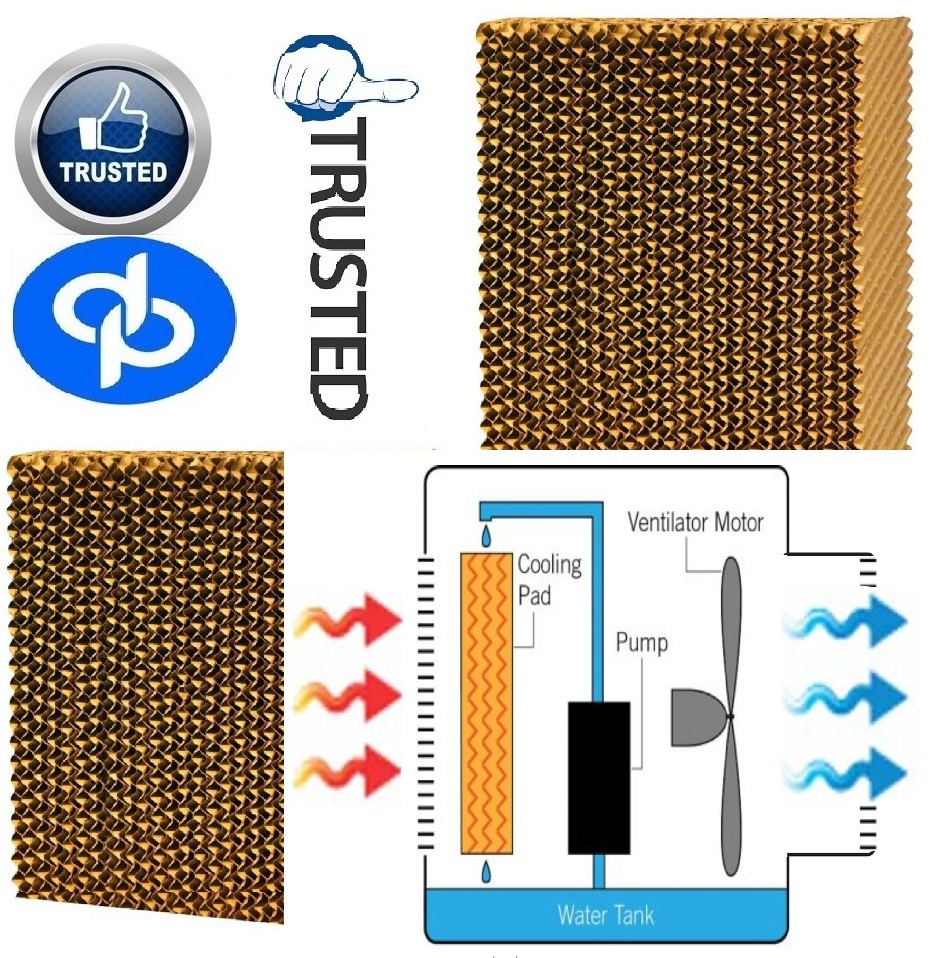 Brown Evaporative Cooling Pad Dealers By - Hyderabad - D.p.engineers