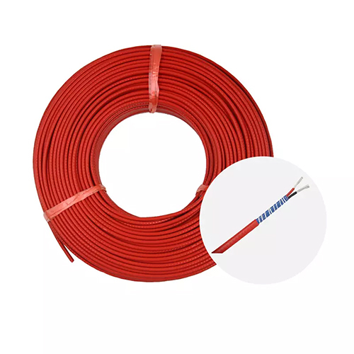 Red High Temperature Constant Power Tracing Band - Copper, Round, Flexible, Red Pvc Jacket, High Voltage, 1-year Warranty | Ideal For Industrial Applications, Explosion-proof Use