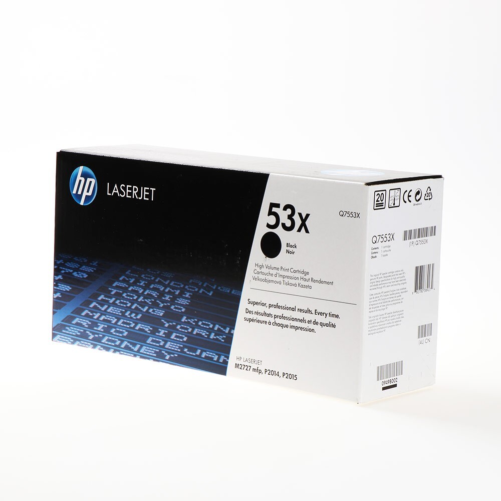 Hp 53x High Yield Black Original Laserjet Toner Cartridge - Print Technology: Laser