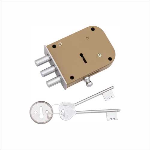 स्टील डोर लॉक पावर कोटिंग फ़िनिश Wdl 3 वज़न: 0.4 किलोग्राम (किग्रा)